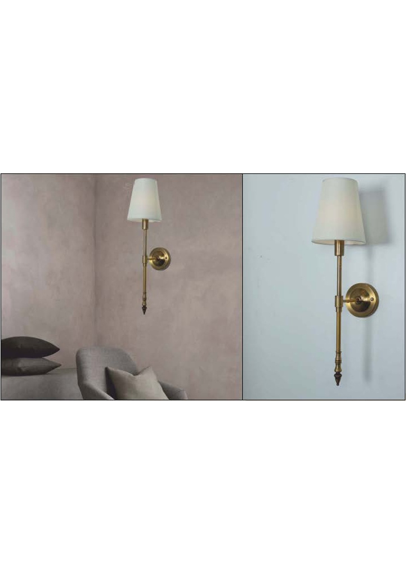 Beyond Lights - Brass Wall Sconce- GL